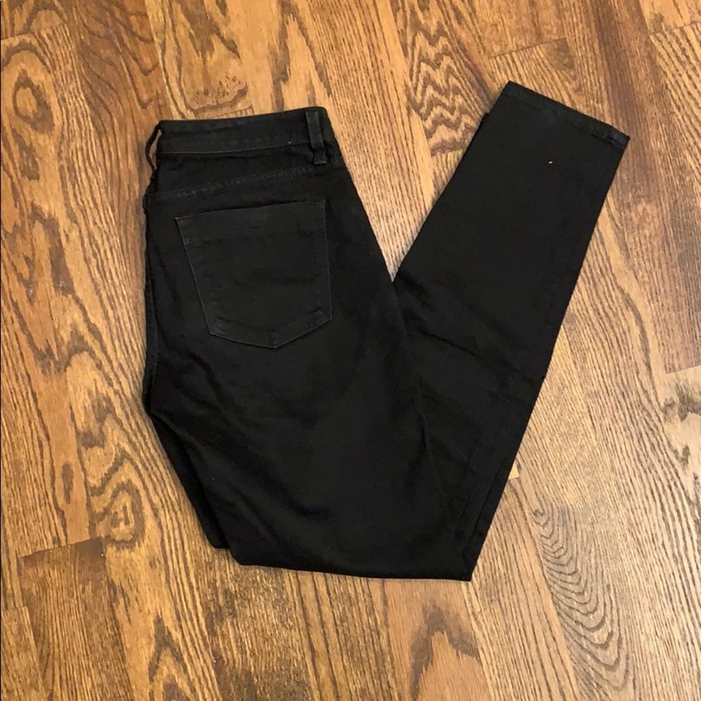 NWOT Banana Republic Black Skinny Jeans; Sz 26